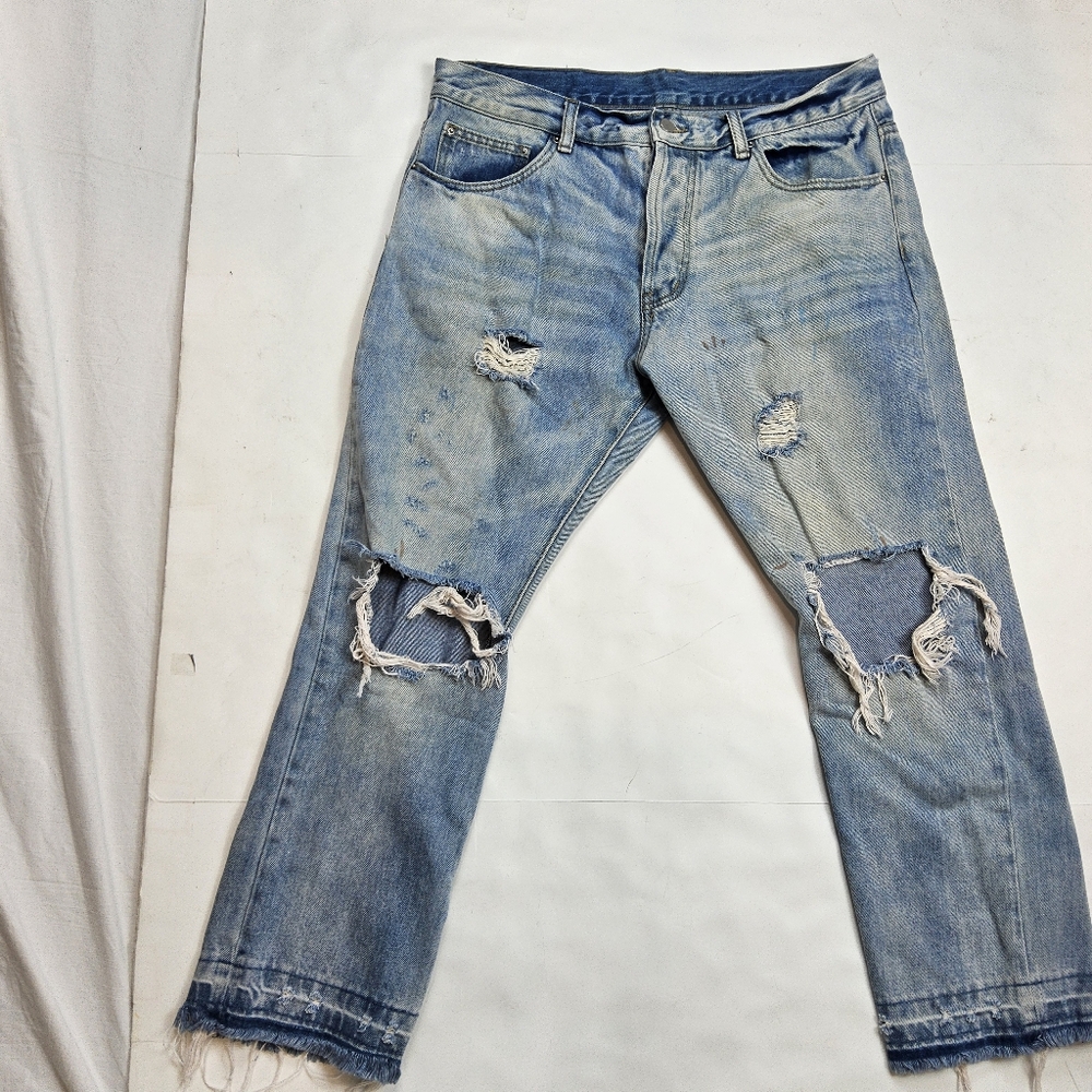 Mnml Men Distress Jean Blue 33x26 (lot 281)